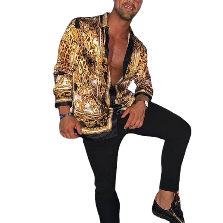 Herren Elegantes Casual-Hemd im modernen Barockdesign Aliams