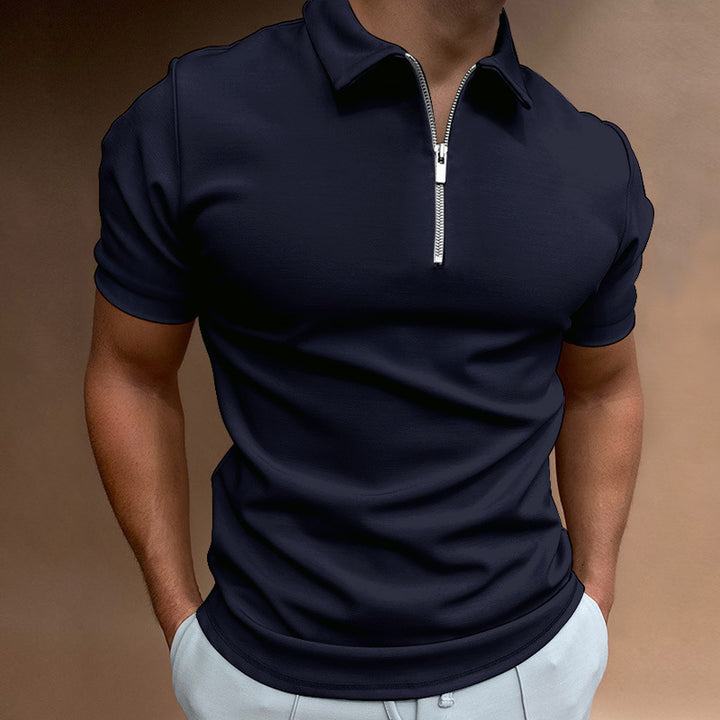 Herren Poloshirt mit Reißverschluss Aliams