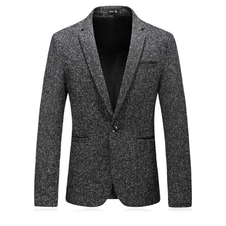 Herren eleganter Blazer mit strukturiertem Design und schmalem Schnitt Aliams