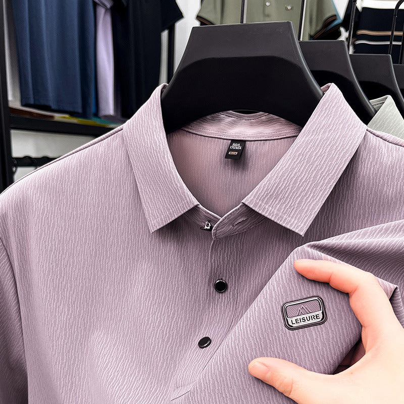 Herren Freizeit Polohemd mit strukturiertem Gewebe Aliams