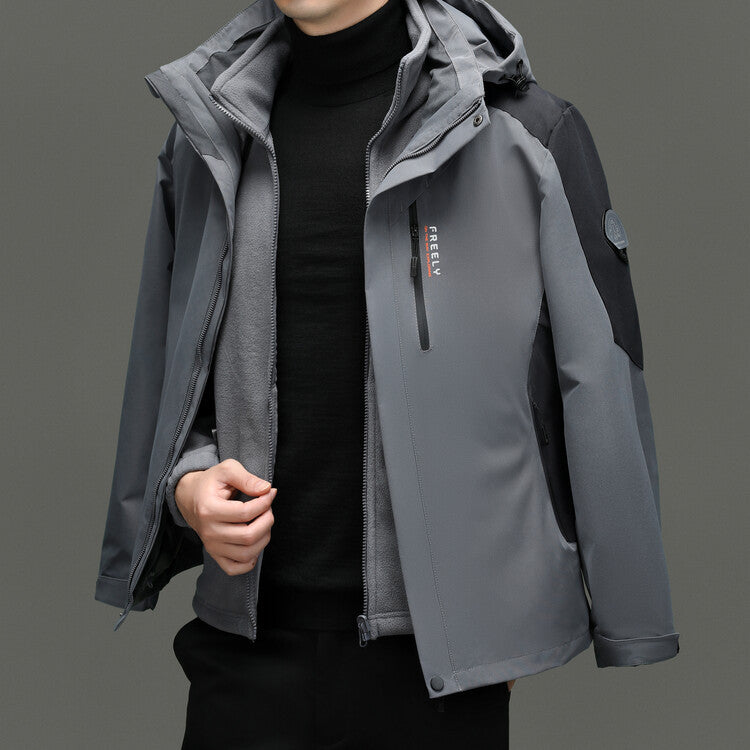 Herren Funktionsjacke mit innovativen wasserabweisenden Eigenschaften Aliams