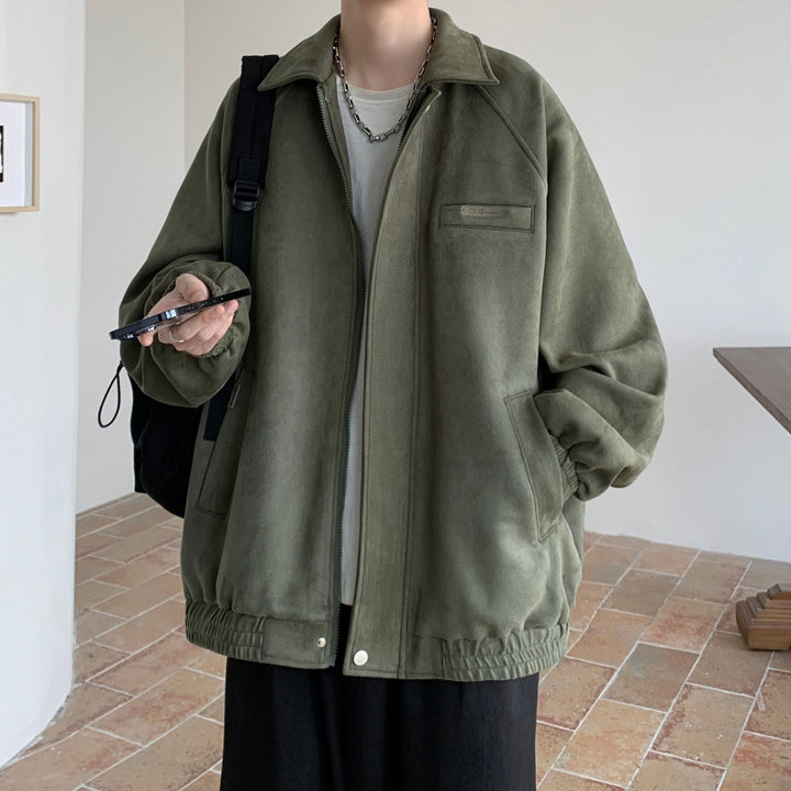 Herren Übergroße Steppjacke mit praktischen Taschen Aliams