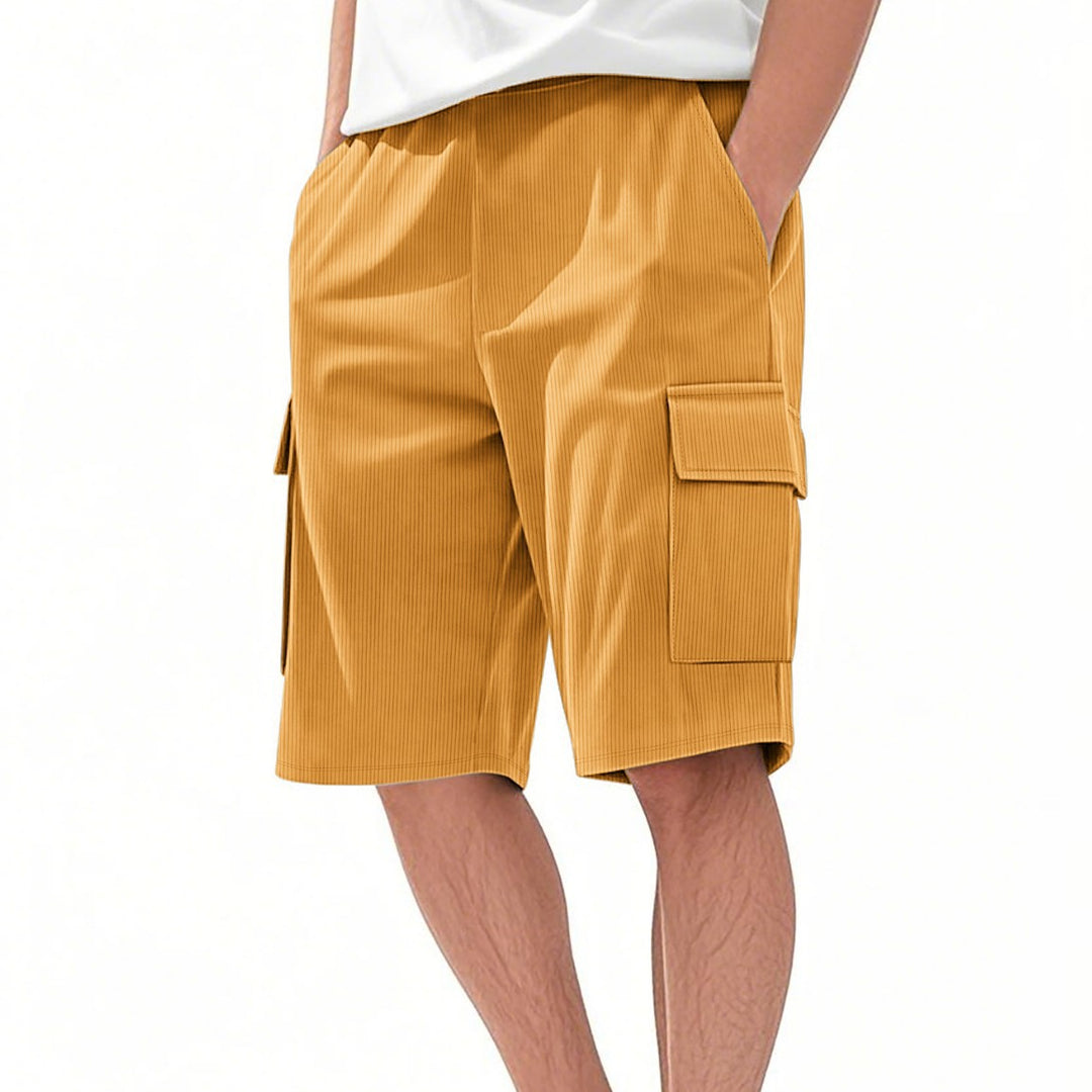 Herren Cargo-Shorts im modernen Streifen-Design mit praktischen Taschen Aliams
