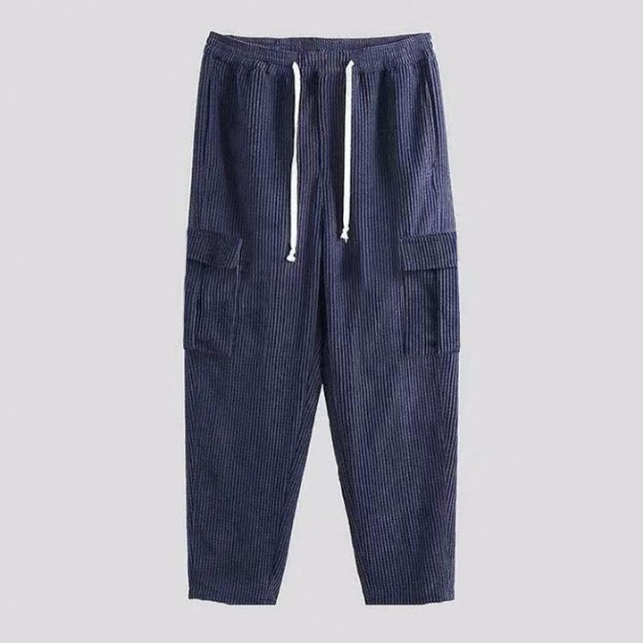 Herren Freizeithose mit Seitentaschen und elastischem Bund Aliams