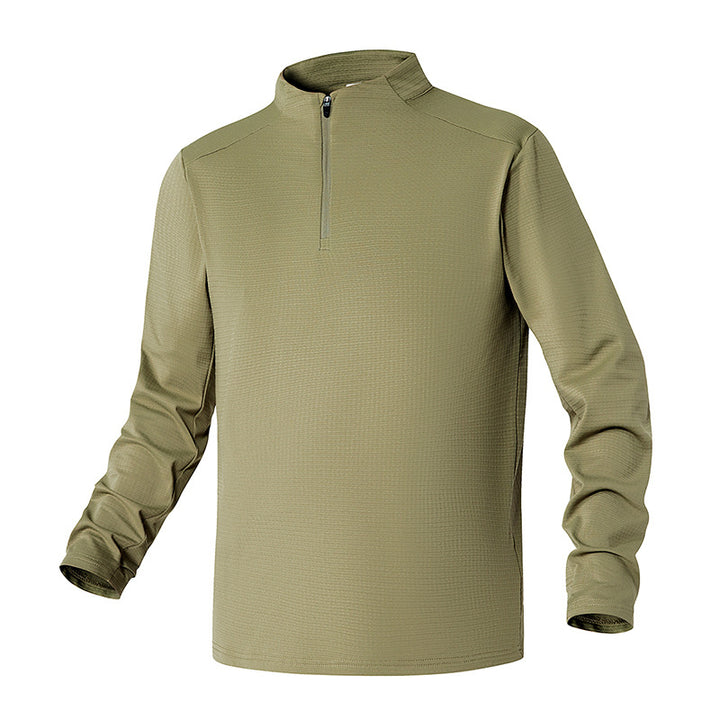 Herren Funktionsoberteil mit Stehkragen und halbem Reißverschluss Aliams