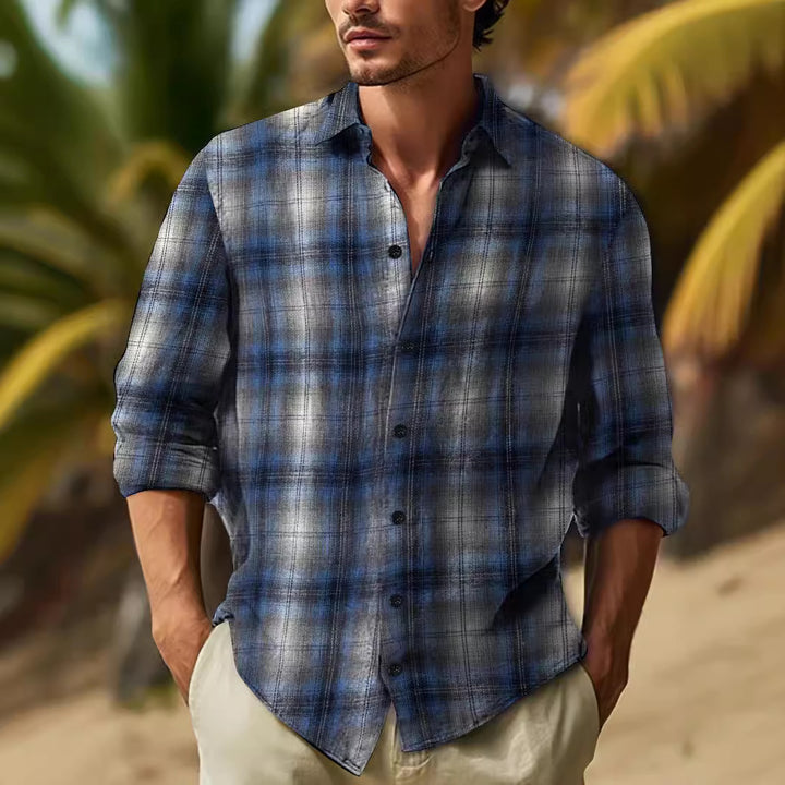 Herren kariertes Freizeithemd Aliams