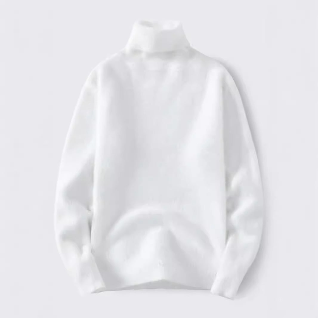 Herren warmer Rollkragenpullover aus weichem Strickstoff Aliams