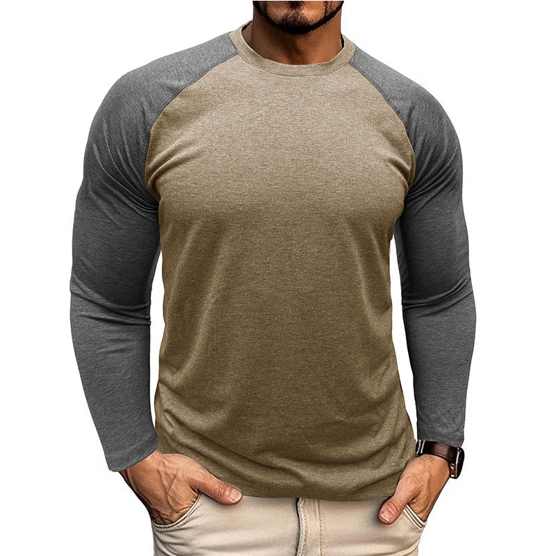 Herren Raglan Langarmshirt mit Kontrastärmeln Aliams
