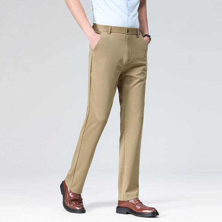 Herren elegante Büropants mit elastischem Bund und atmungsaktivem Material Aliams