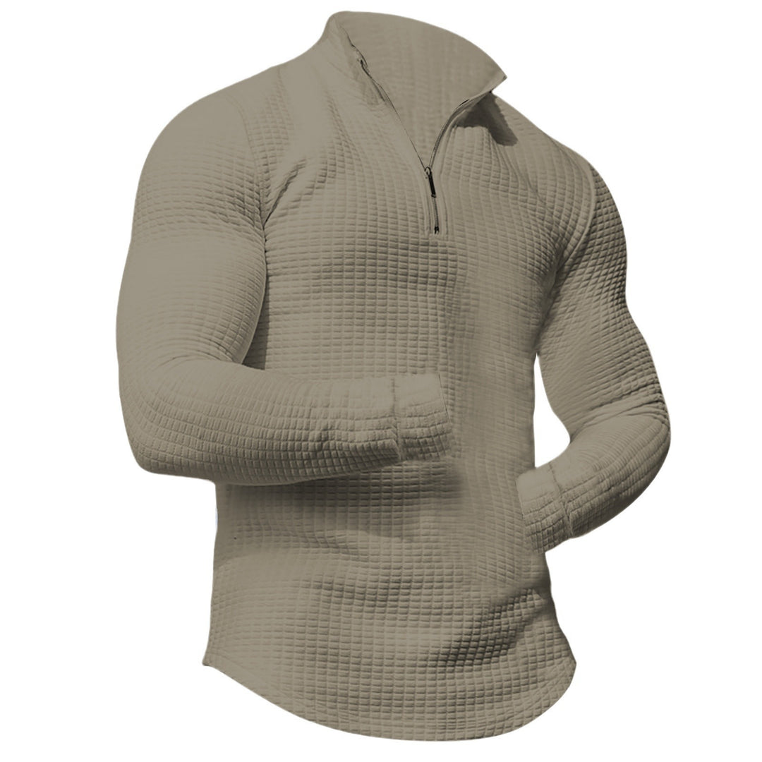 Herren Sportliches Langarmshirt mit strukturierter Oberfläche Aliams