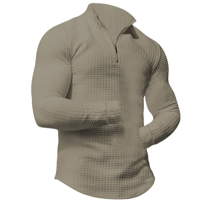 Herren Sportliches Langarmshirt mit strukturierter Oberfläche Aliams