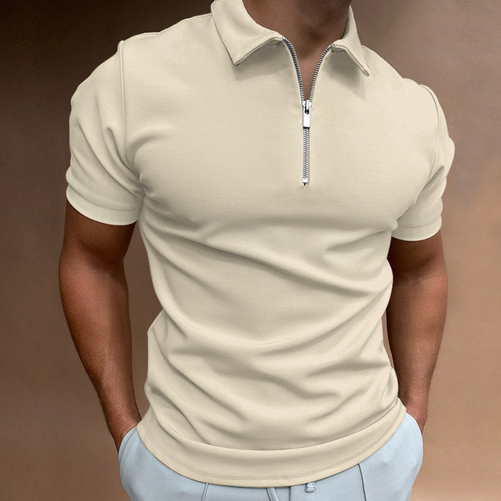 Herren Poloshirt mit Reißverschluss Aliams