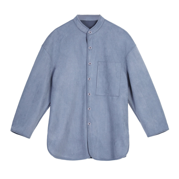 Herren  Modische Überhemdjacke mit praktischer Brusttasche und modernem Stehkragen Aliams