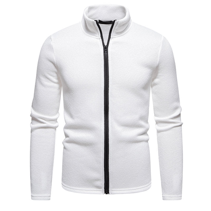 Herren Fleecejacke mit hohem Kragen und praktischem Reißverschluss Aliams