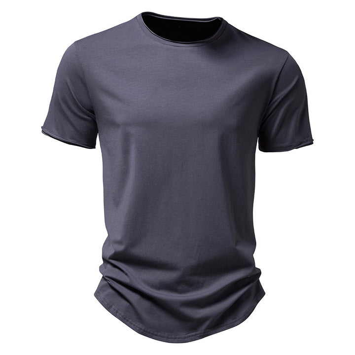 Herren Premium Baumwoll T-Shirt mit trendigem Schnitt Aliams