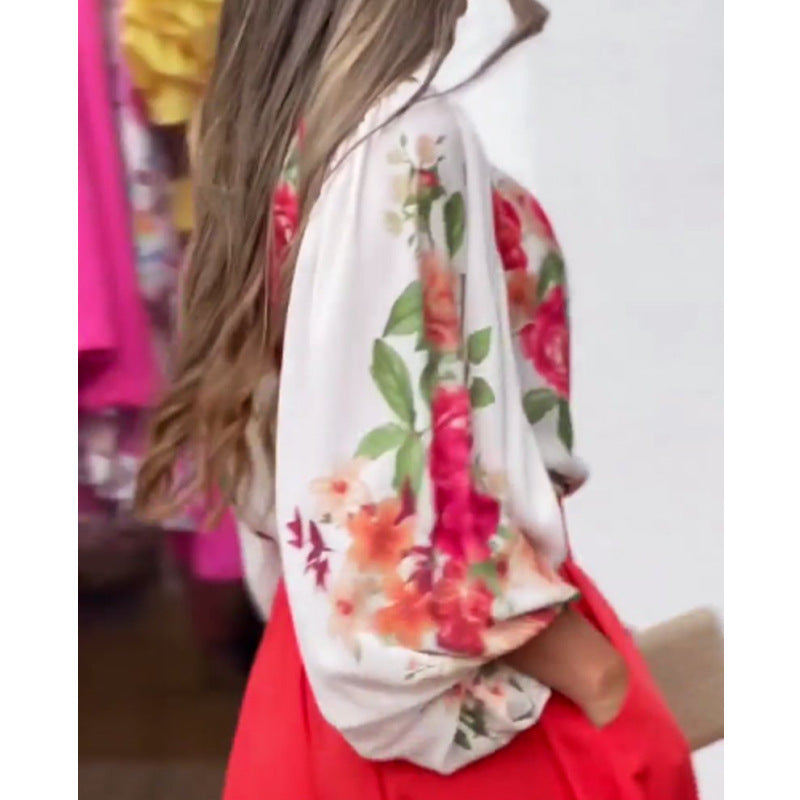 Damen Elegante und luftige Palazzo-Hose mit hohem Bund Aliams