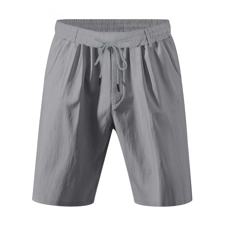 Herren komfortable Freizeit-Shorts mit elastischem Bund und praktischen Taschen Aliams