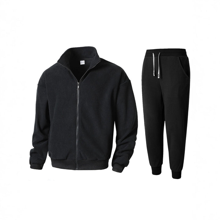 Herren Fleecejacke und Jogginghose Set Aliams