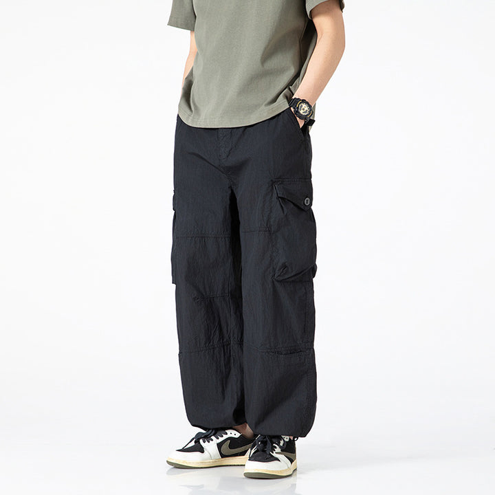 Herren bequeme Cargo-Hose mit praktischen Taschen Aliams