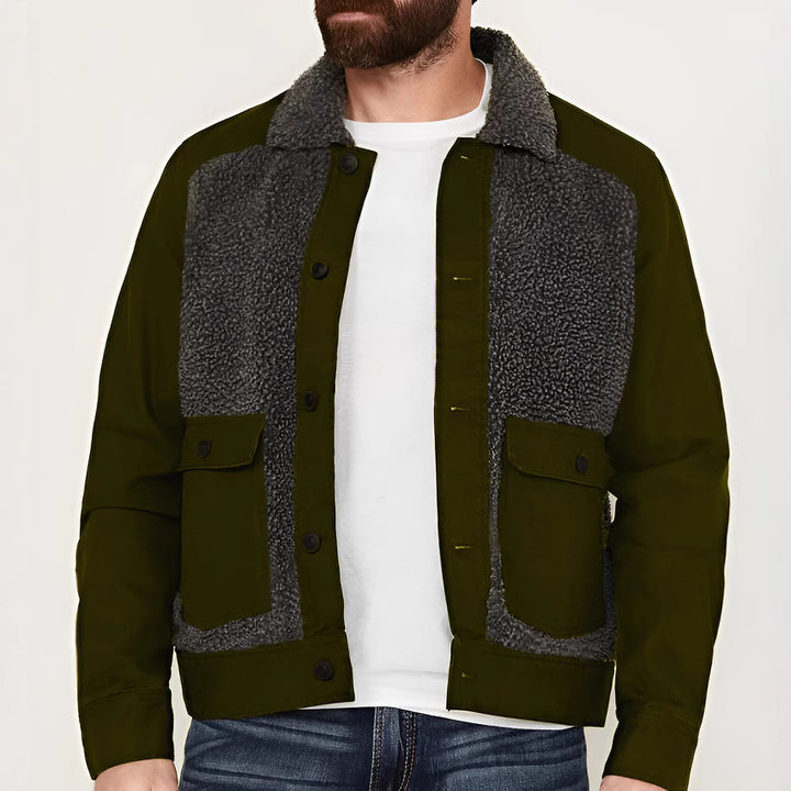 Herren Übergangsjacke mit weich gefütterter Innenseite und praktischen Taschen Aliams