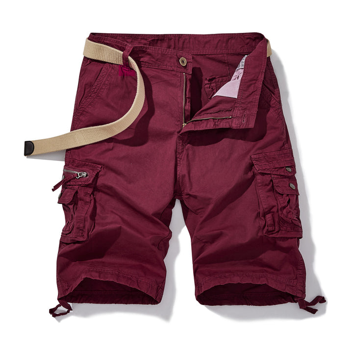 Herren Cargo-Shorts mit vielseitigen Funktionstaschen und verstellbarem Gurt Aliams