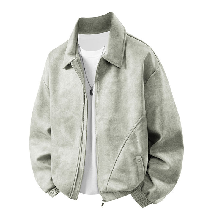 Herren bequeme Suede-Jacke Aliams