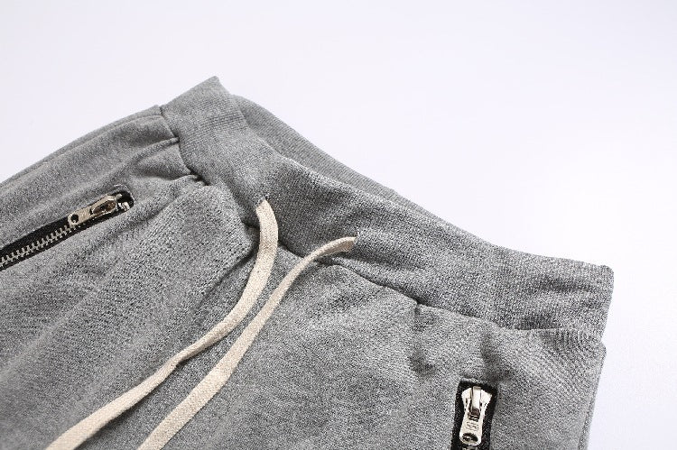 Herren Sportliche Jogginghose im modernen Design mit seitlichen Reißverschlüssen Aliams