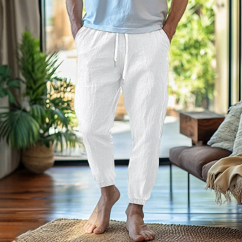 Herren Freizeithose mit individuell verstellbarem Bund und seitlichen Belüftungseinsätzen Aliams