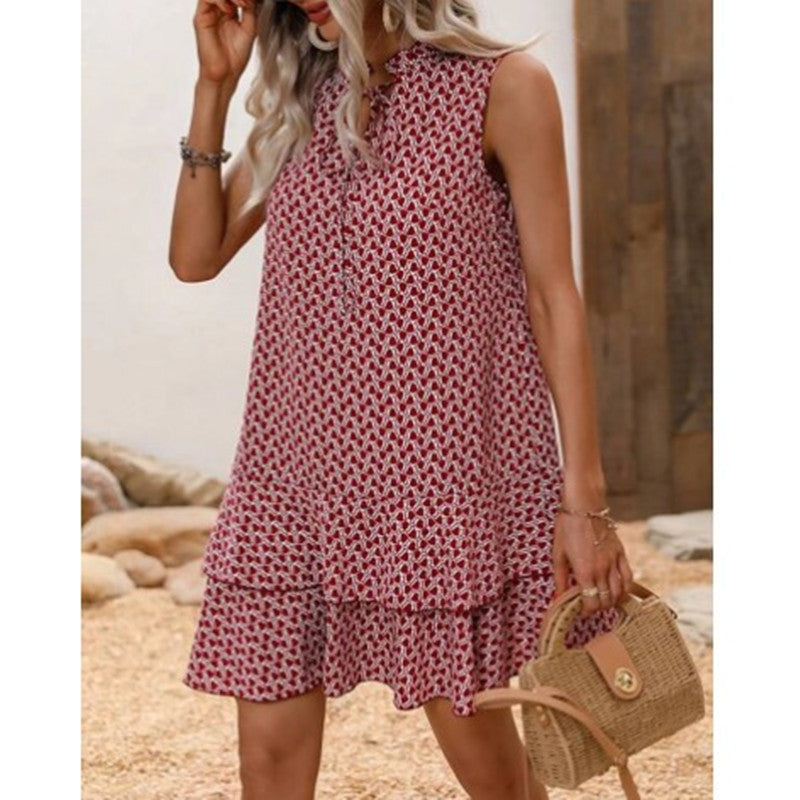 Aliams | Boho Print Shift Midi Kleid