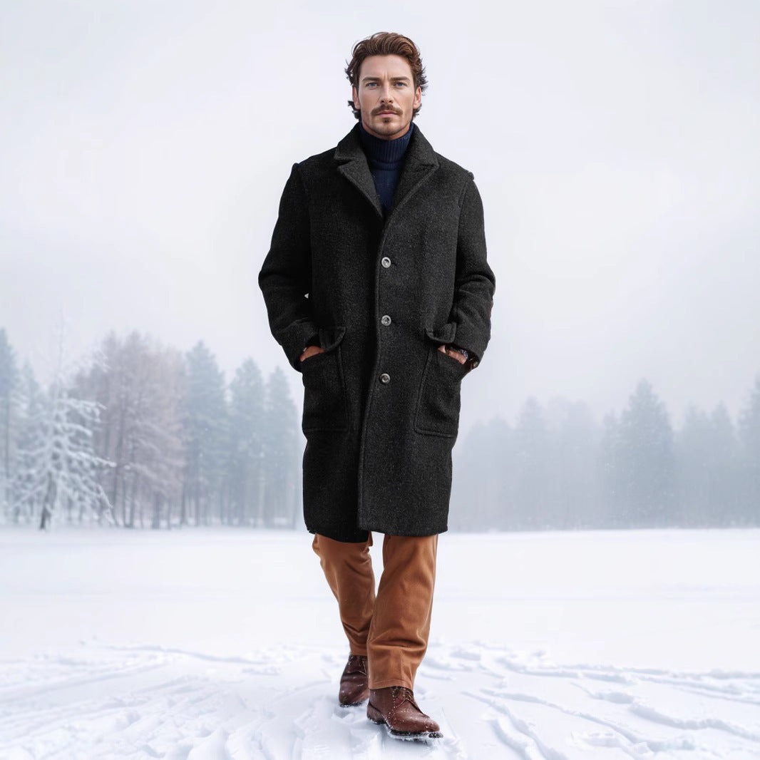 Herren Eleganter und zeitloser Longcoat Aliams