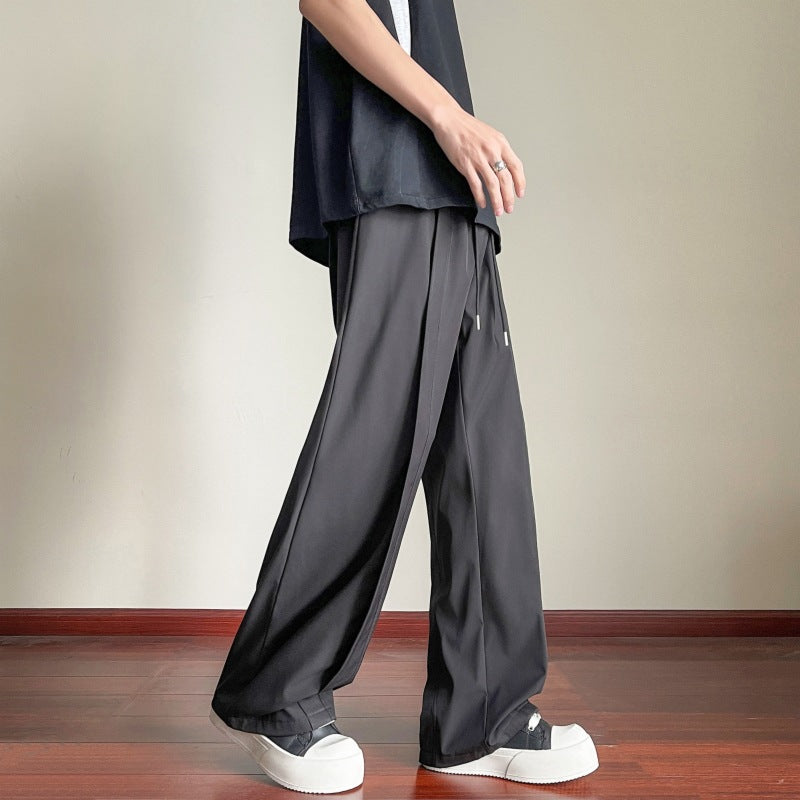 Herren elegante Freizeithose im stilvollem Schnitt mit elastischem Bund Aliams