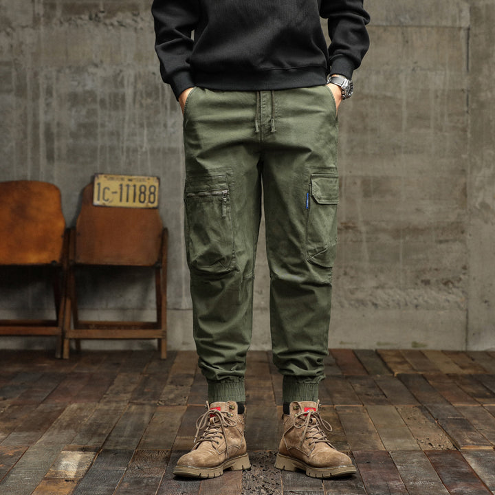 Herren Cargo-Pants mit funktionalen Taschen und elastischem Bund Aliams