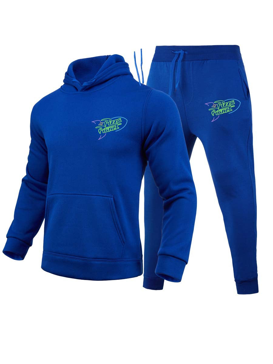 Herren Hoodie und Jogginghose Set mit modernem, stilvollem Grafikdesign Aliams