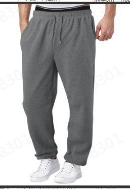 Herren bequeme Jogginghose mit elastischem Bund und seitlichen Taschen Aliams