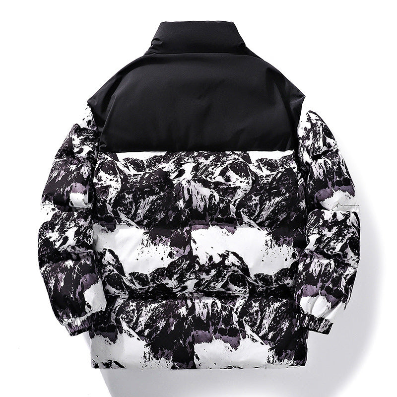 Herren sportliche Winterjacke mit mäntelndem Design und hohem Kragen Aliams