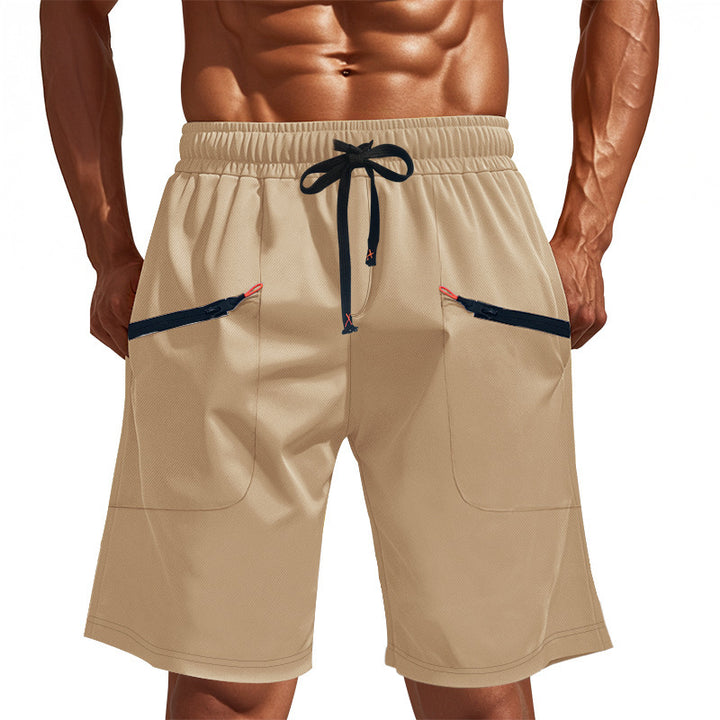 Herren Sportliche Universelle Shorts mit funktionalen Taschen und elastischem Bund Aliams
