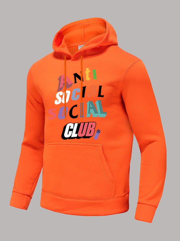 Herren Kapuzenpullover mit modernem Aufdruck und bequemer Passform Aliams