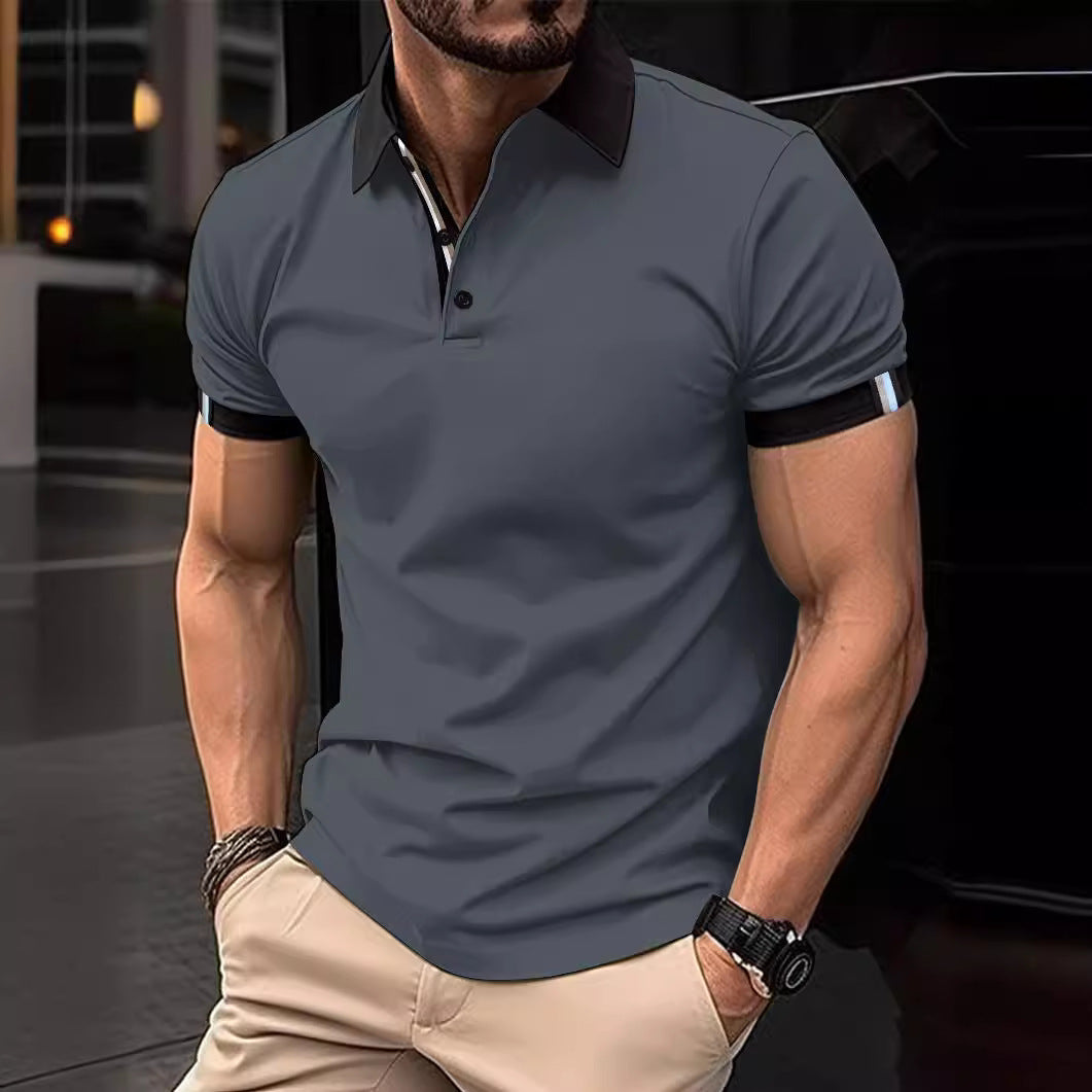 Herren Performance Polohemd mit Kontrastdetails Aliams
