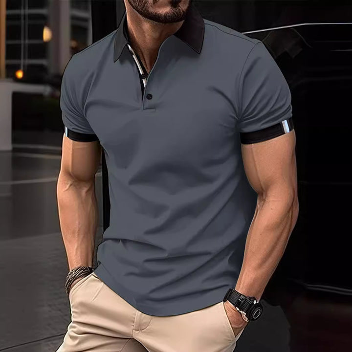 Herren Performance Polohemd mit Kontrastdetails Aliams