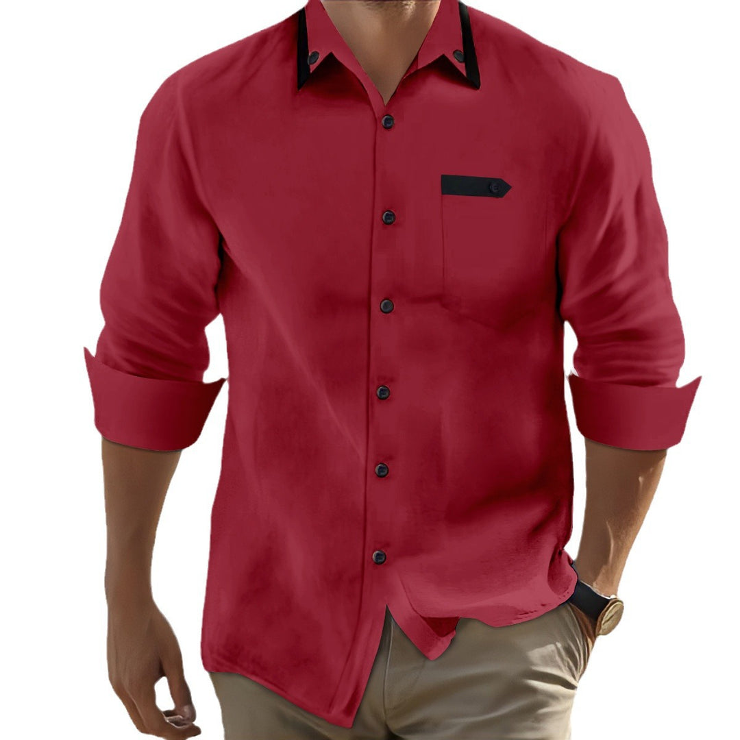 Herren Freizeit Button-Up Hemd Aliams