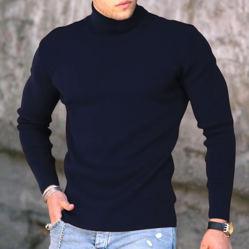 Herren eleganter Rollkragenpullover Aliams