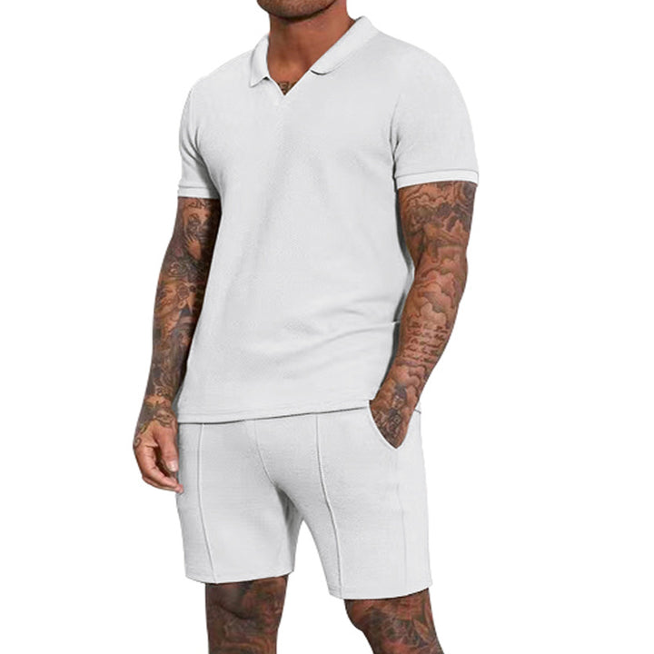 Herren Poloshirt und Shorts Set Aliams