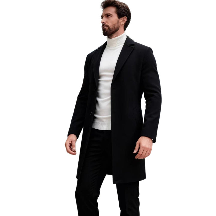 Herren eleganter Wollmantel Aliams