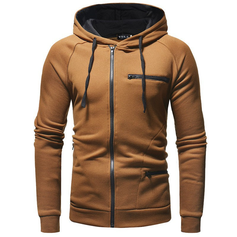 Herren Hoodie mit funktionalen Reißverschlusstaschen Aliams