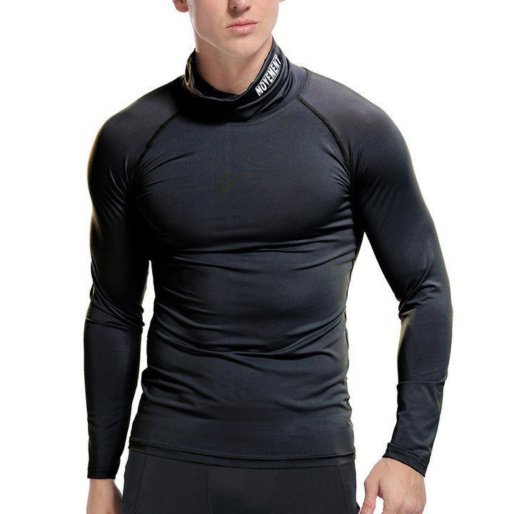 Herren Funktionsoberteil mit hohem Kragen und feuchtigkeitsableitender Technologie Aliams