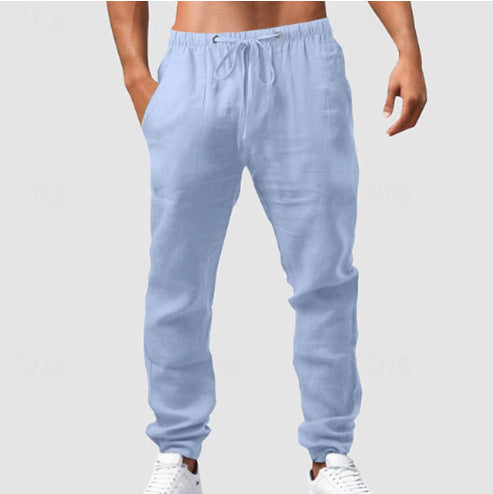 Herren Baumwoll-Jogginghose mit elastischem Bund und praktischen Taschen Aliams