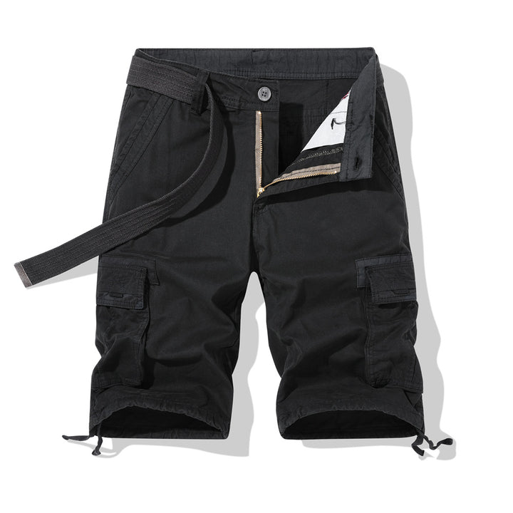 Herren Cargo-Shorts mit multifunktionalen Taschen und verstellbarem Bund Aliams