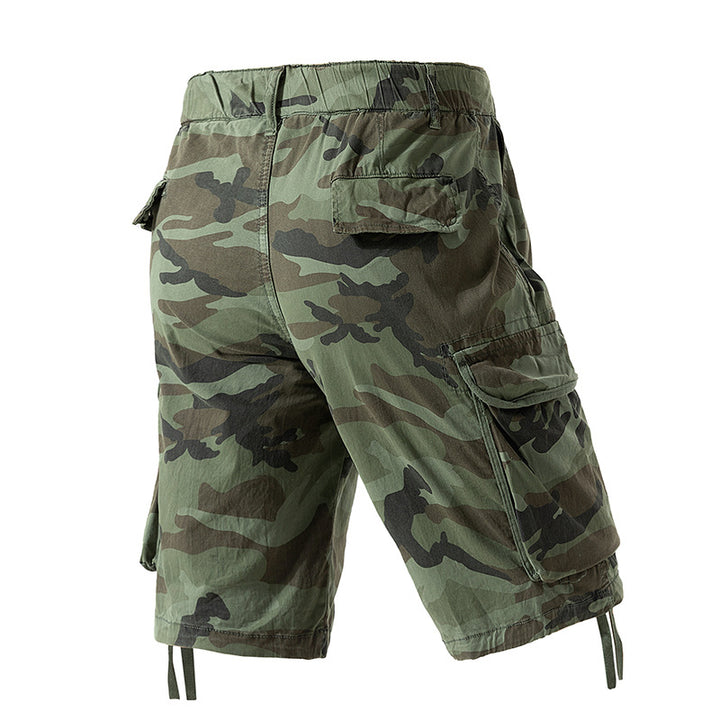 Herren Cargoshorts im lässigen Camouflage-Design mit multifunktionalen Taschen Aliams