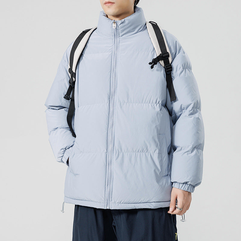 Herren gesteppte Funktionsjacke mit hohem Kragen und isolierendem Innenfutter Aliams