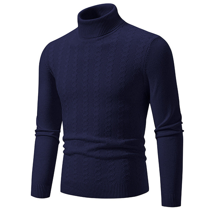 Herren Komfortabler Rollkragenpullover mit strukturiertem Design und hochwertiger Baumwolle Aliams